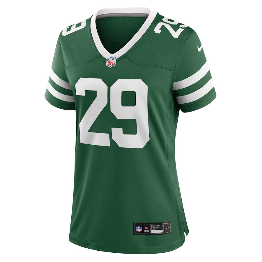 Alternative view of Jarrick Bernard 29 New York Jets Women's Team Game Jersey - Legacy Green JS7802 nicesnker