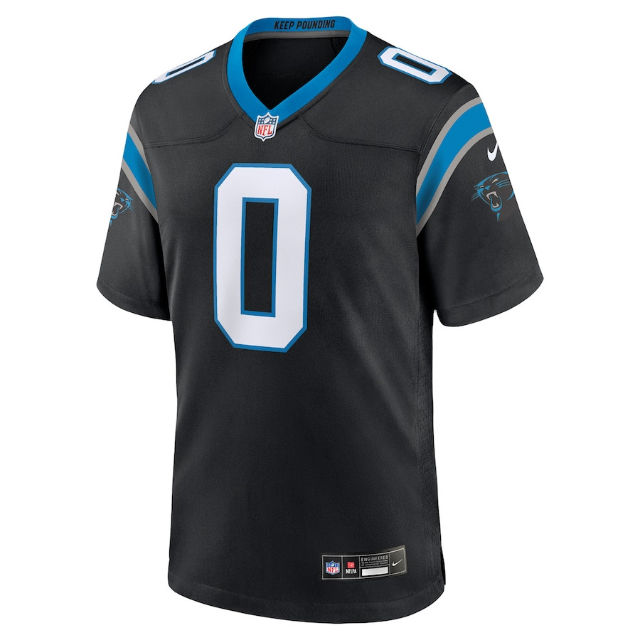 Alternative view of Ja'Tavion Sanders 0 Carolina Panthers Game Men Jersey - Black JS2421 nicesnker