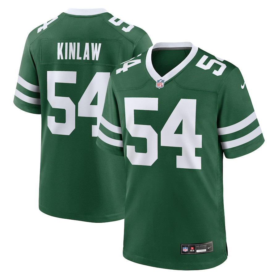 Javon Kinlaw 54 New York Jets Team Game Men Jersey - Legacy Green JS5220 nicesnker