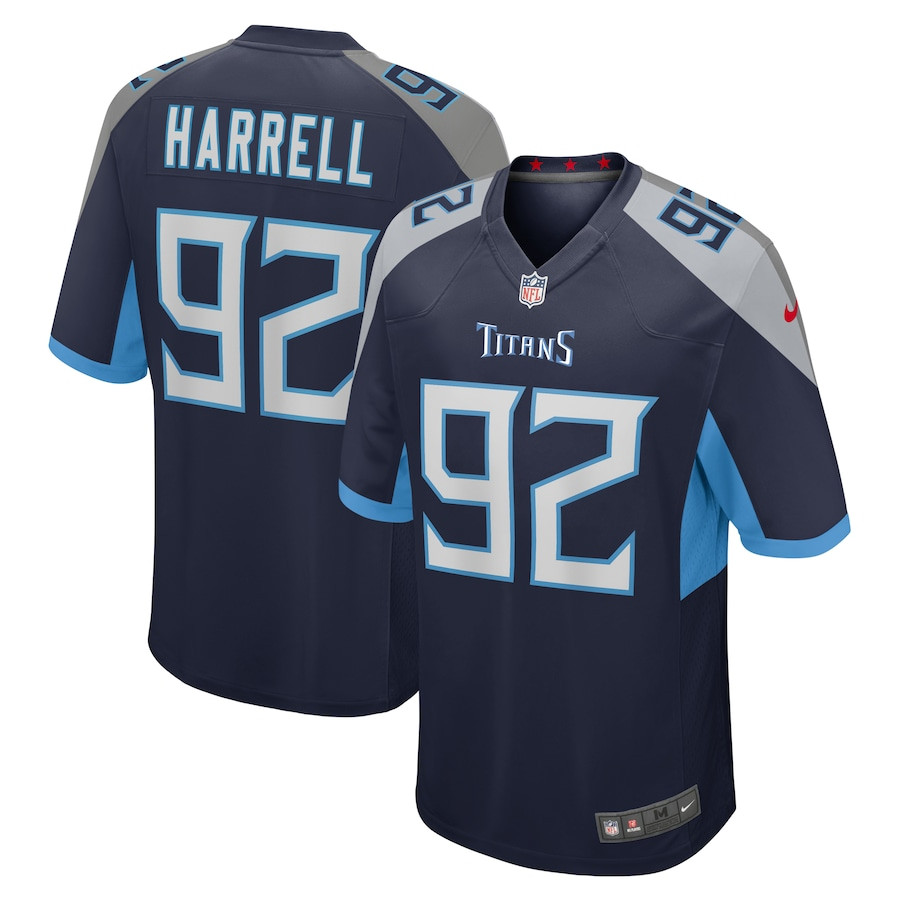 Jaylen Harrell 92 Tennessee Titans Game Men Jersey - Navy JS1277 nicesnker