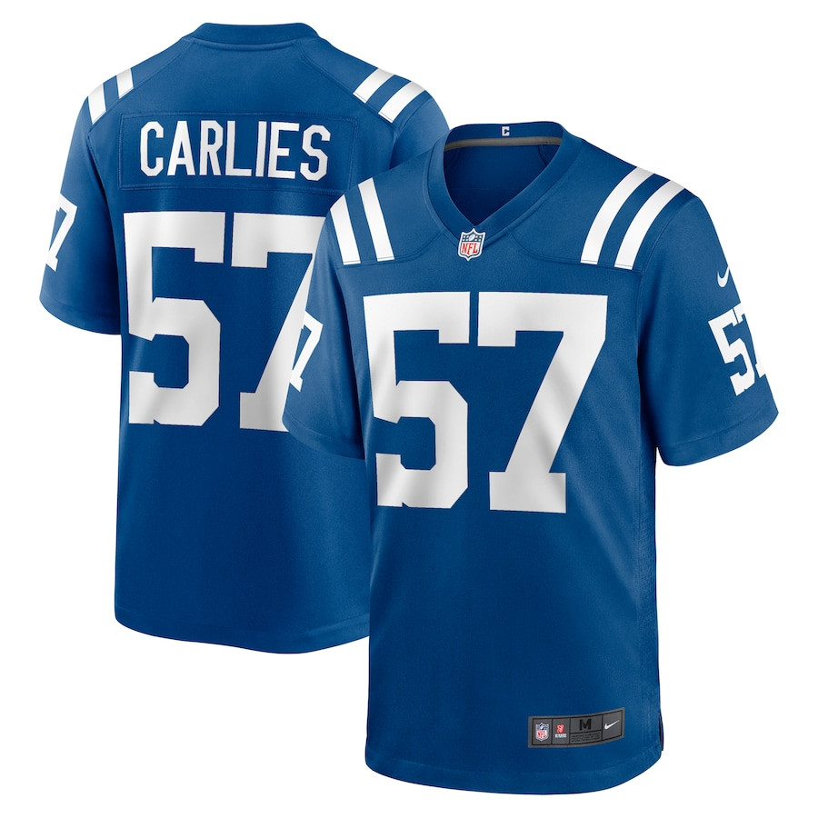 Jaylon Carlies 57 Indianapolis Colts Game Men Jersey - Royal JS3923 nicesnker