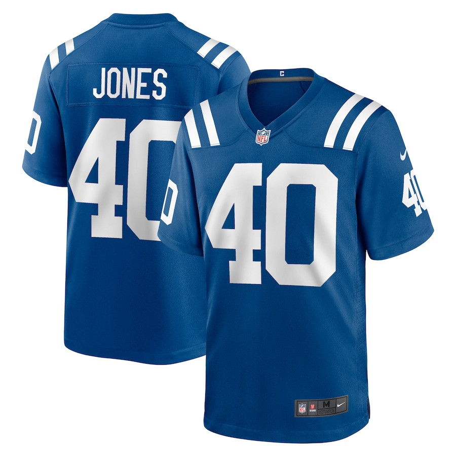 Jaylon Jones 40 Indianapolis Colts Game Men Jersey - Royal JS6720 nicesnker