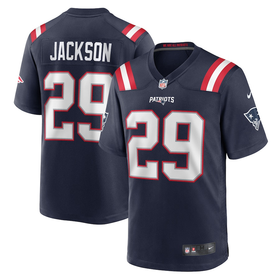 JC Jackson 29 New England Patriots Game Men Jersey - Navy JS2084 nicesnker