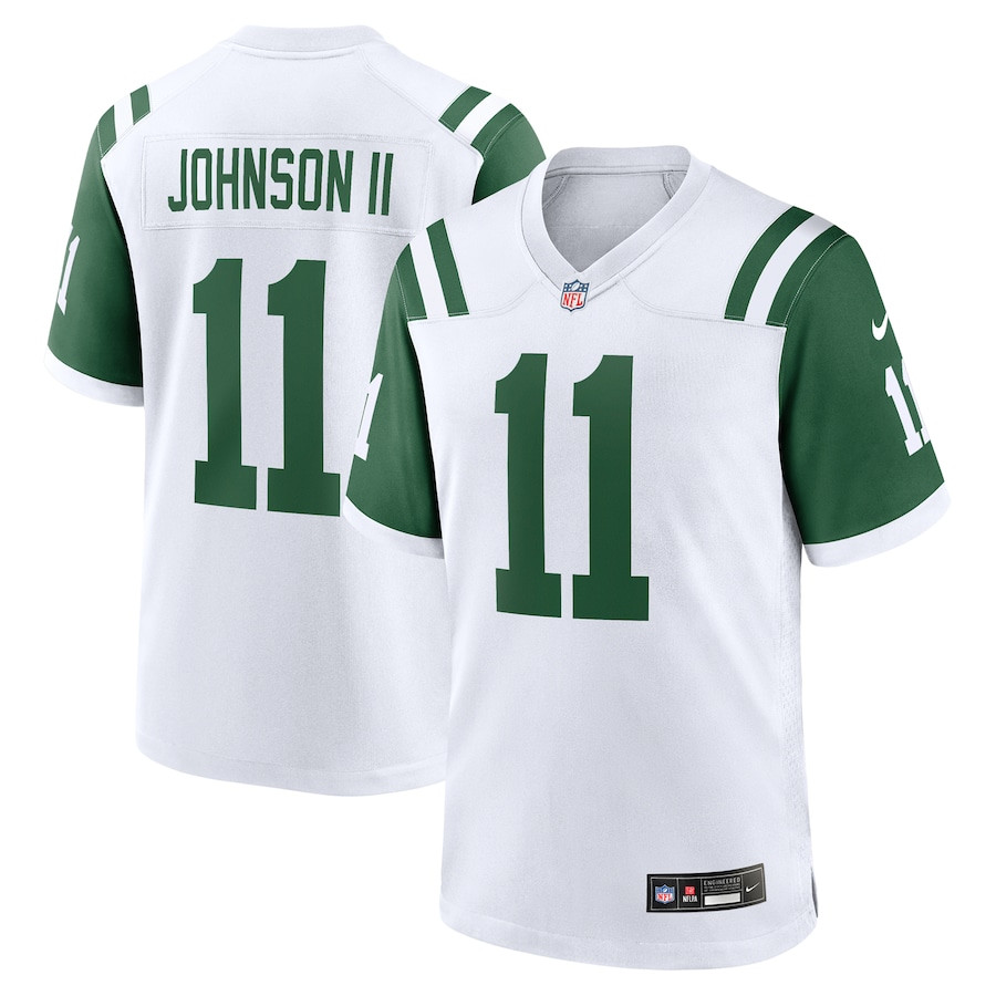 Jermaine Johnson II New York Jets Classic Alternate Game Men Jersey - White JS8317 nicesnker