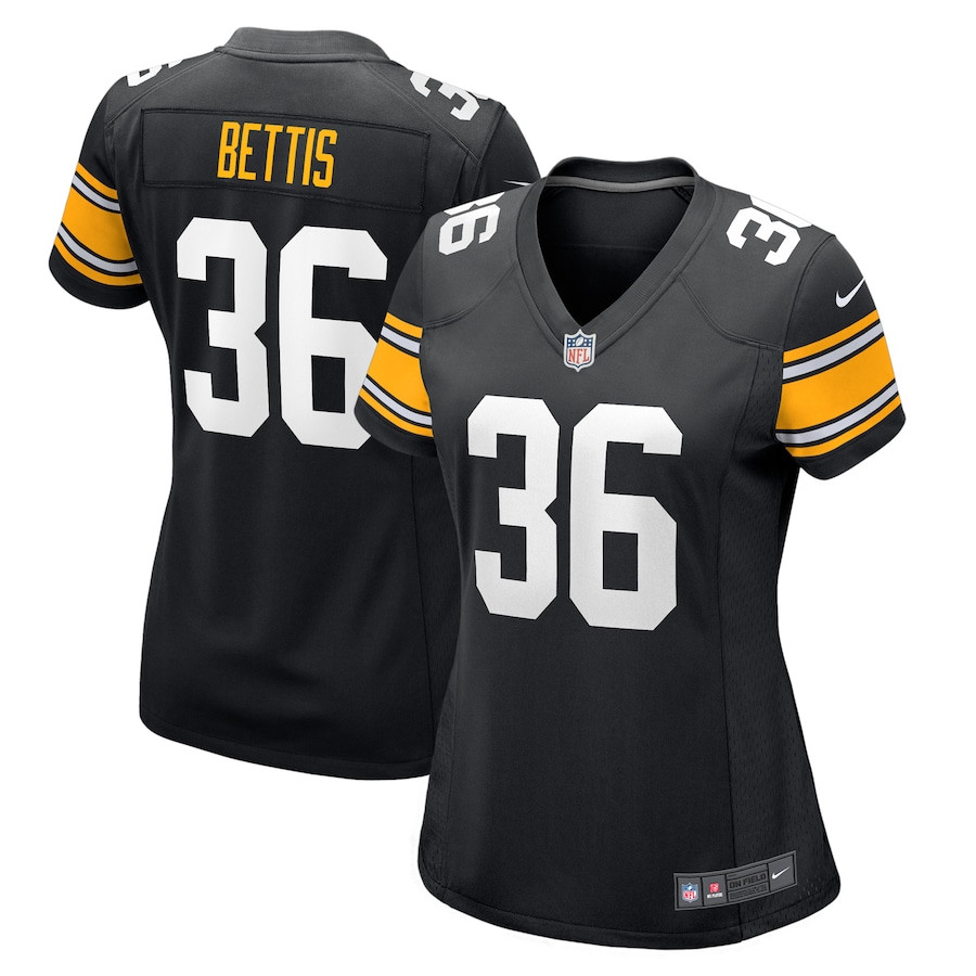 Jerome Bettis 36 Pittsburgh Steelers Women Retired Jersey - Black JS7637 nicesnker