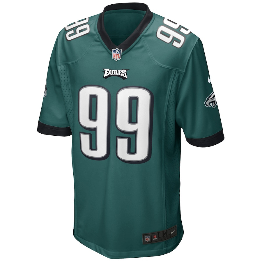 Alternative view of Jerome Brown 99 Philadelphia Eagles Men Game Retired Jersey - Midnight Green JS1342 nicesnker