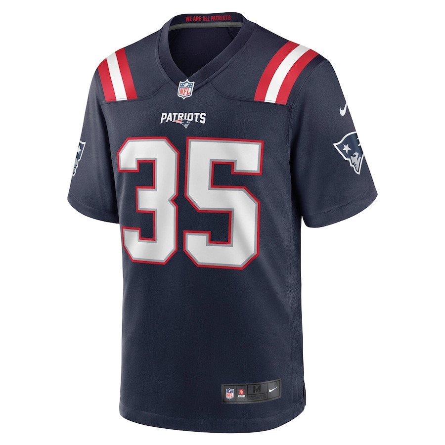 Alternative view of Jim Nance 35 New England Patriots Men Retired Jersey - Navy JS6105 nicesnker