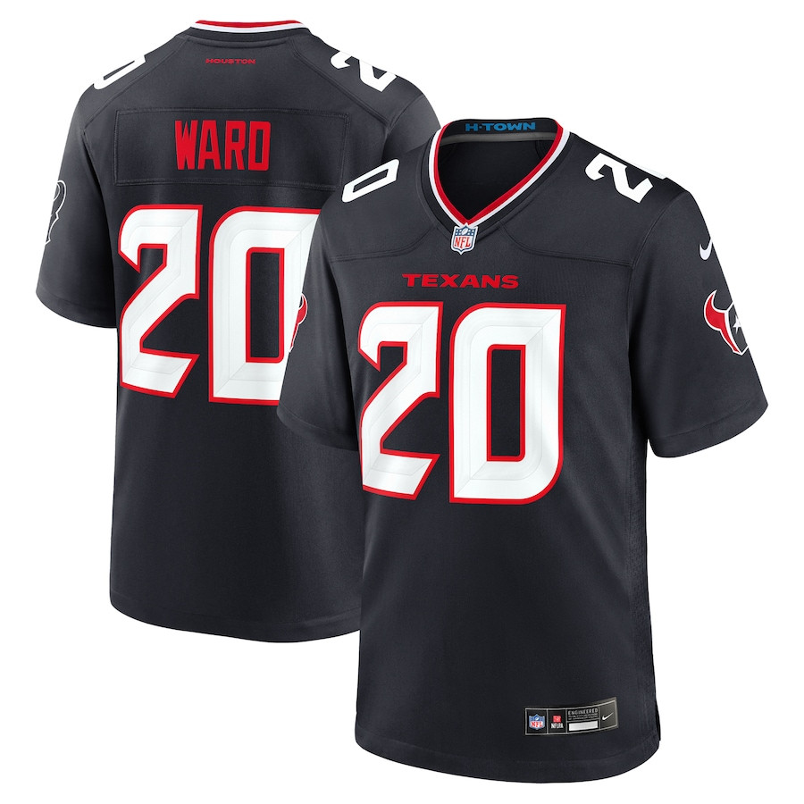 Jimmie Ward 20 Houston Texans Team Game Men Jersey - Navy JS3976 nicesnker