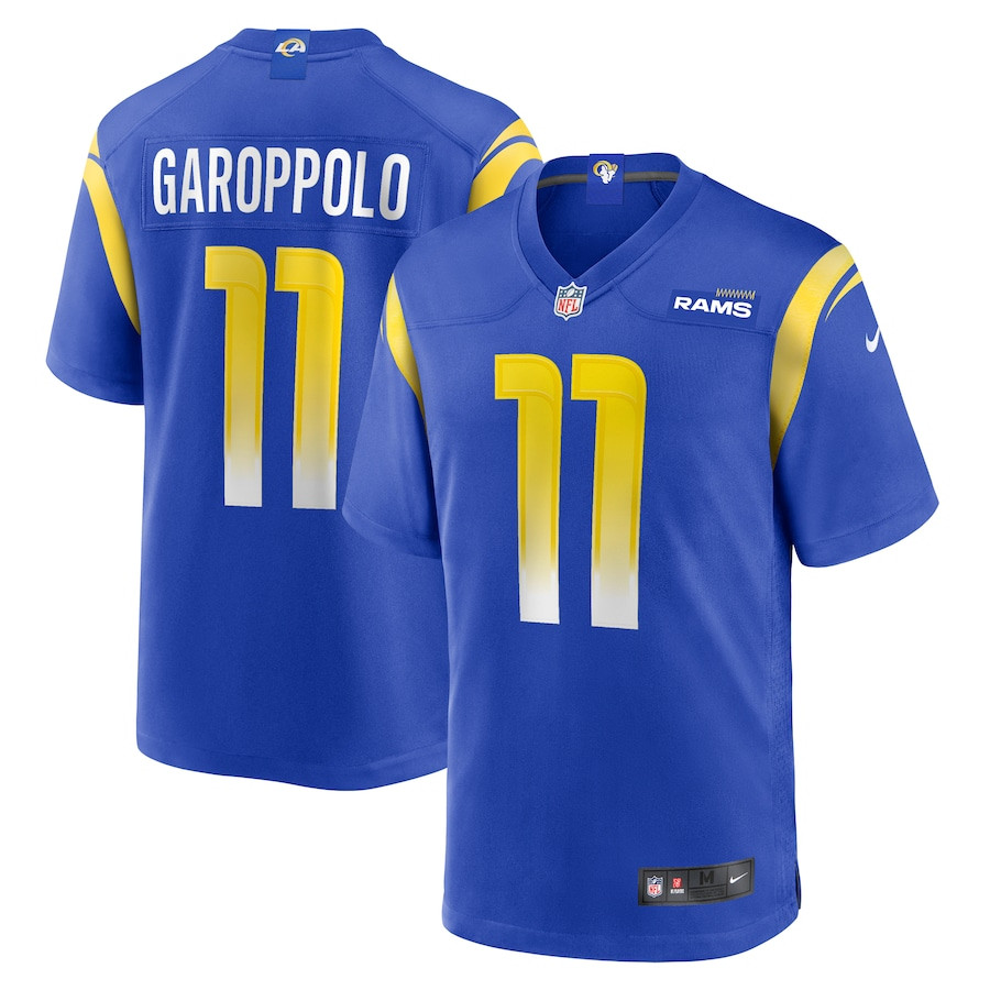 Jimmy Garoppolo 11 Los Angeles Rams Game Men Jersey - Royal JS7384 nicesnker