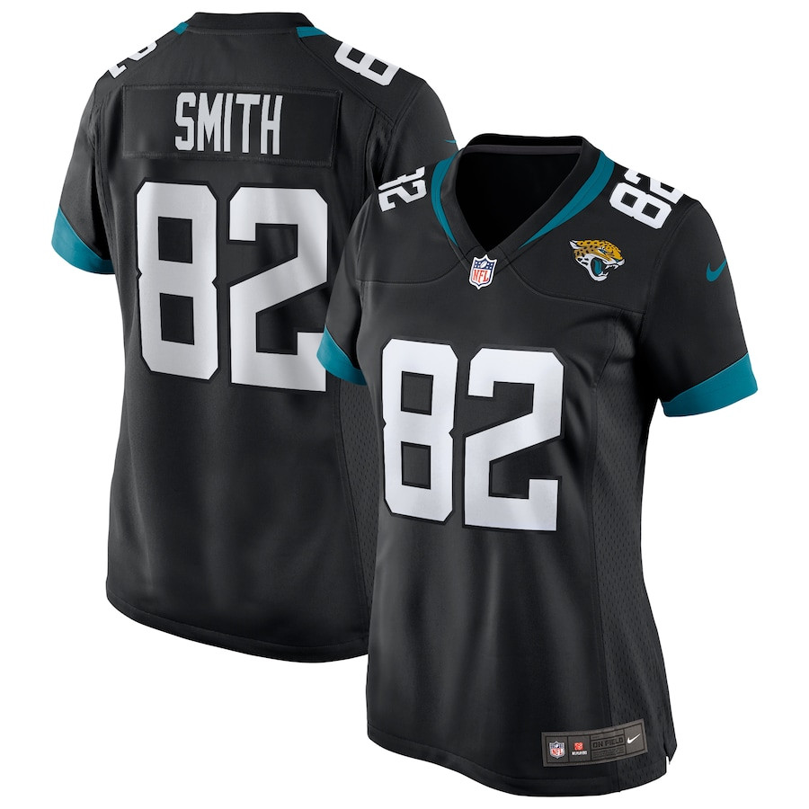 Jimmy Smith 82 Jacksonville Jaguars Women Game Retired Jersey - Black JS5498 nicesnker