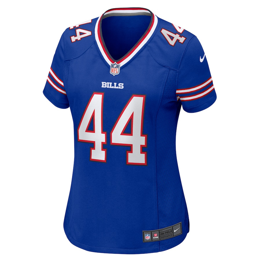 Alternative view of Joe Andreessen 44 Buffalo Bills Women's Game Jersey - Royal JS5433 nicesnker