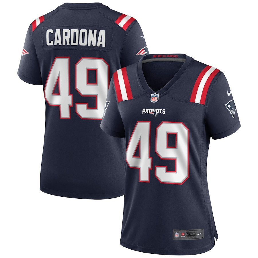 Joe Cardona 49 New England Patriots Women Game Jersey - Navy JS3245 nicesnker