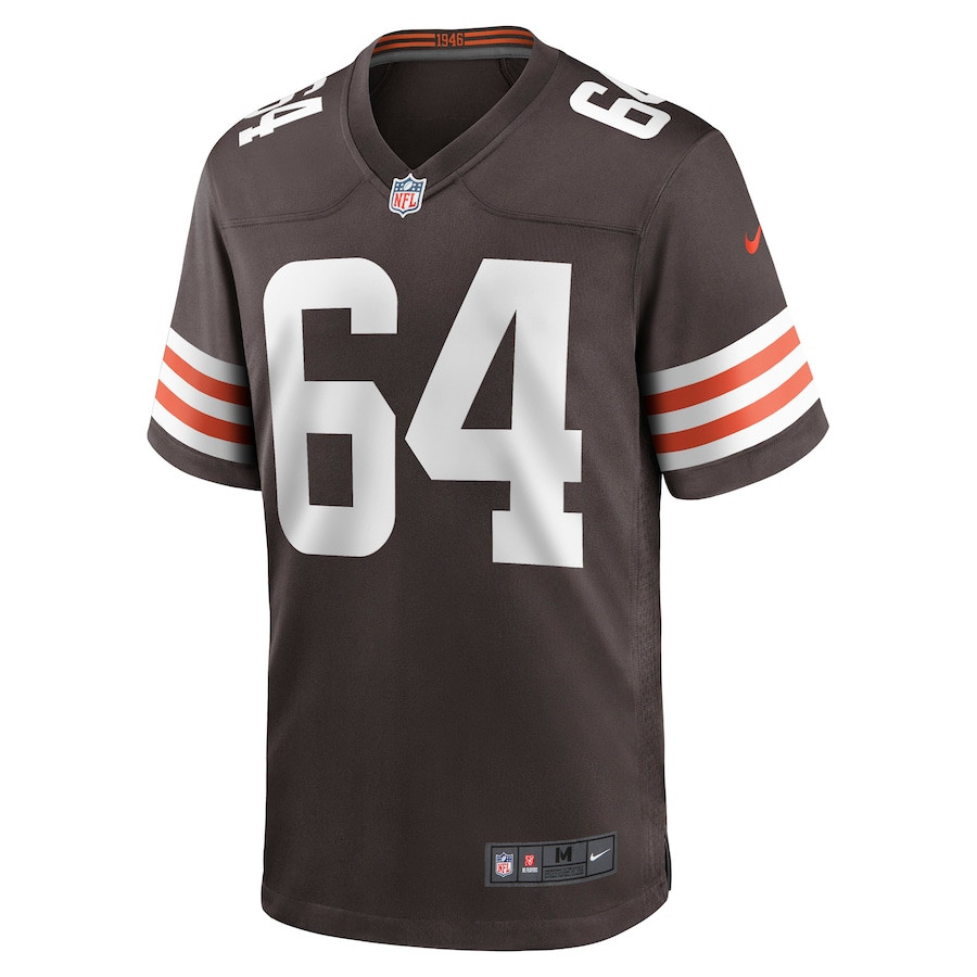 Alternative view of Joe DeLamielleure 64 Cleveland Browns Men Game Retired Jersey - Brown JS7319 nicesnker