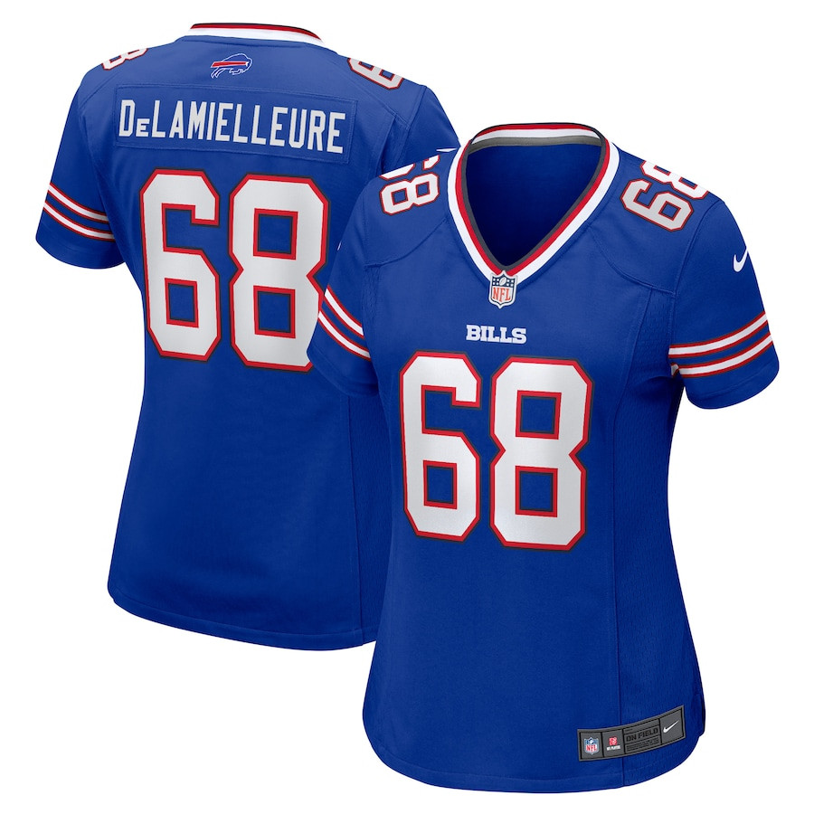 Joe DeLamielleure 68 Buffalo Bills Women Game Retired Jersey - Royal JS2169 nicesnker