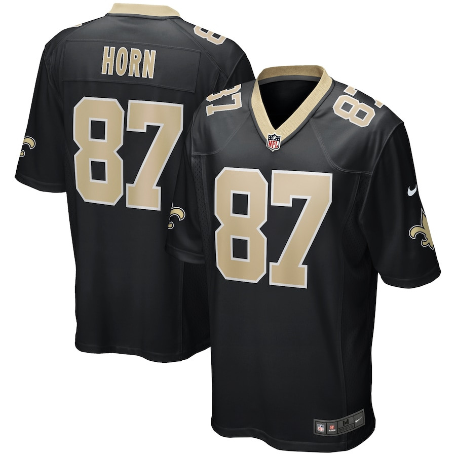 Joe Horn 87 New Orleans Saints Men Game Retired Jersey - Black JS6572 nicesnker
