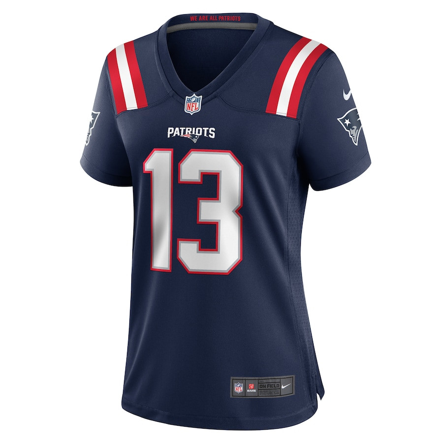 Alternative view of Joey Slye 13 New England Patriots Women's Team Game Jersey - Navy JS8247 nicesnker