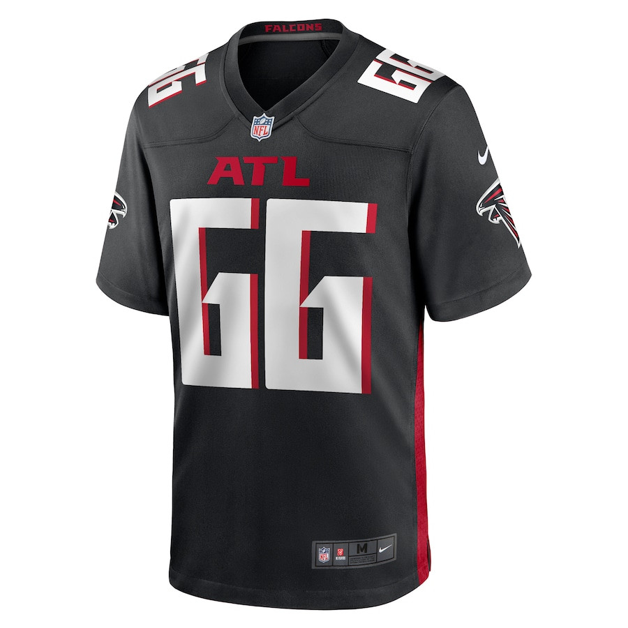 Alternative view of John Leglue 66 Atlanta Falcons Game Men Jersey - Black JS9457 nicesnker