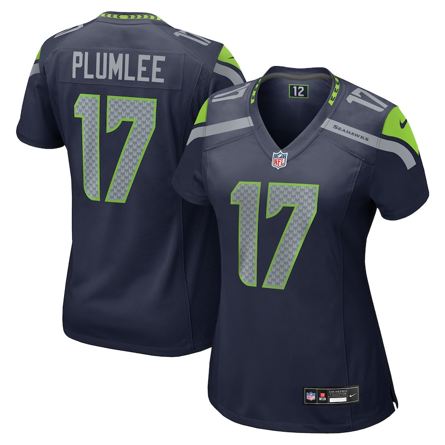 John Rhys Plumlee 17 Seattle Seahawks Women's Game Jersey - College Navy JS3782 nicesnker