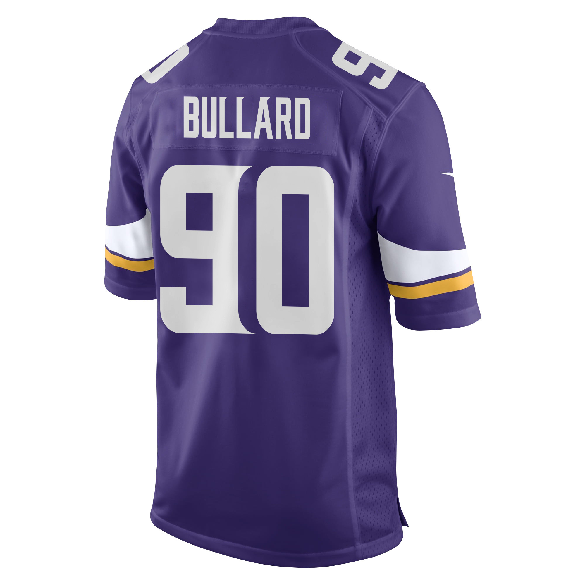 Alternative view of Jonathan Bullard 90 Minnesota Vikings Super Bowl LIX New Orleans Patch Game Men Jersey - Purple JS7823 nicesnker