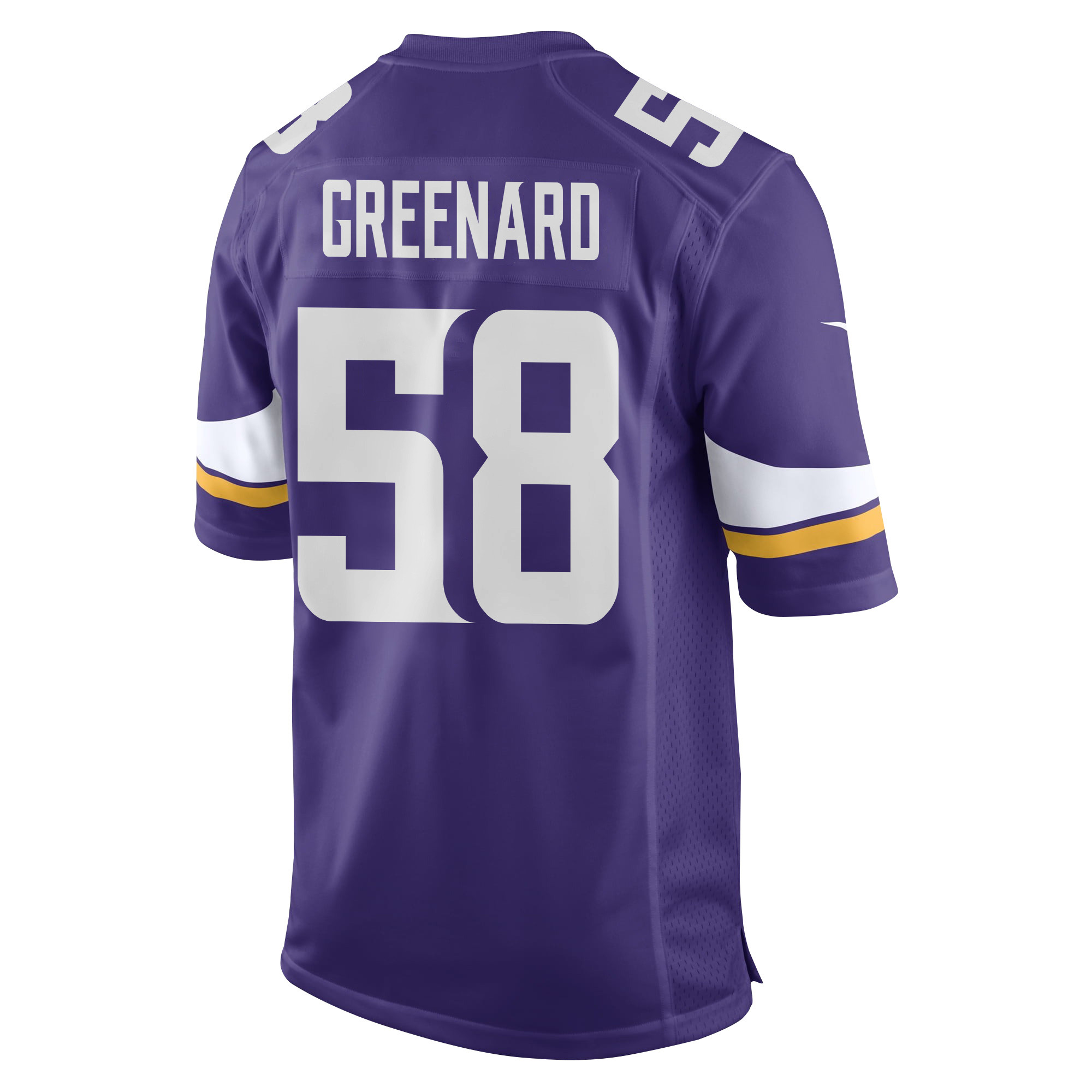 Alternative view of Jonathan Greenard 58 Minnesota Vikings Super Bowl LIX New Orleans Patch Game Men Jersey - Purple JS2786 nicesnker