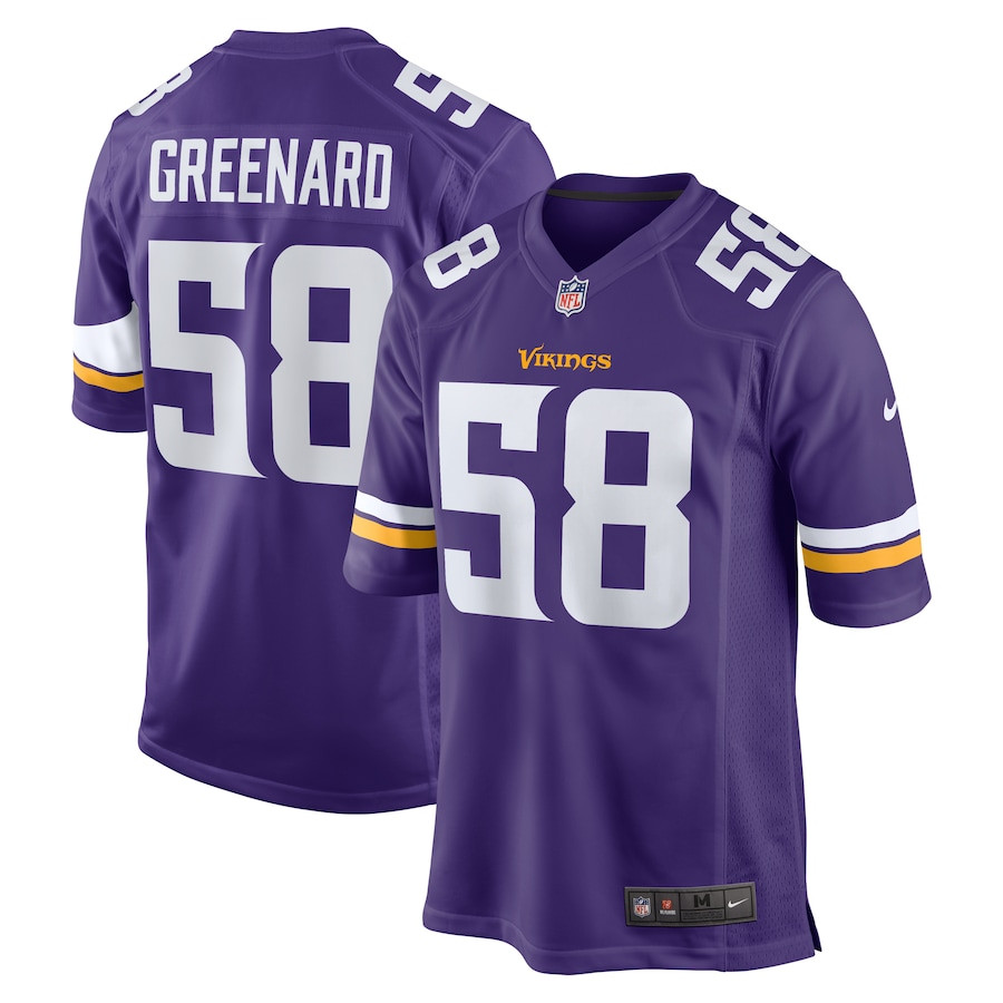 Jonathan Greenard 58 Minnesota Vikings Team Game Men Jersey - Purple JS2693 nicesnker