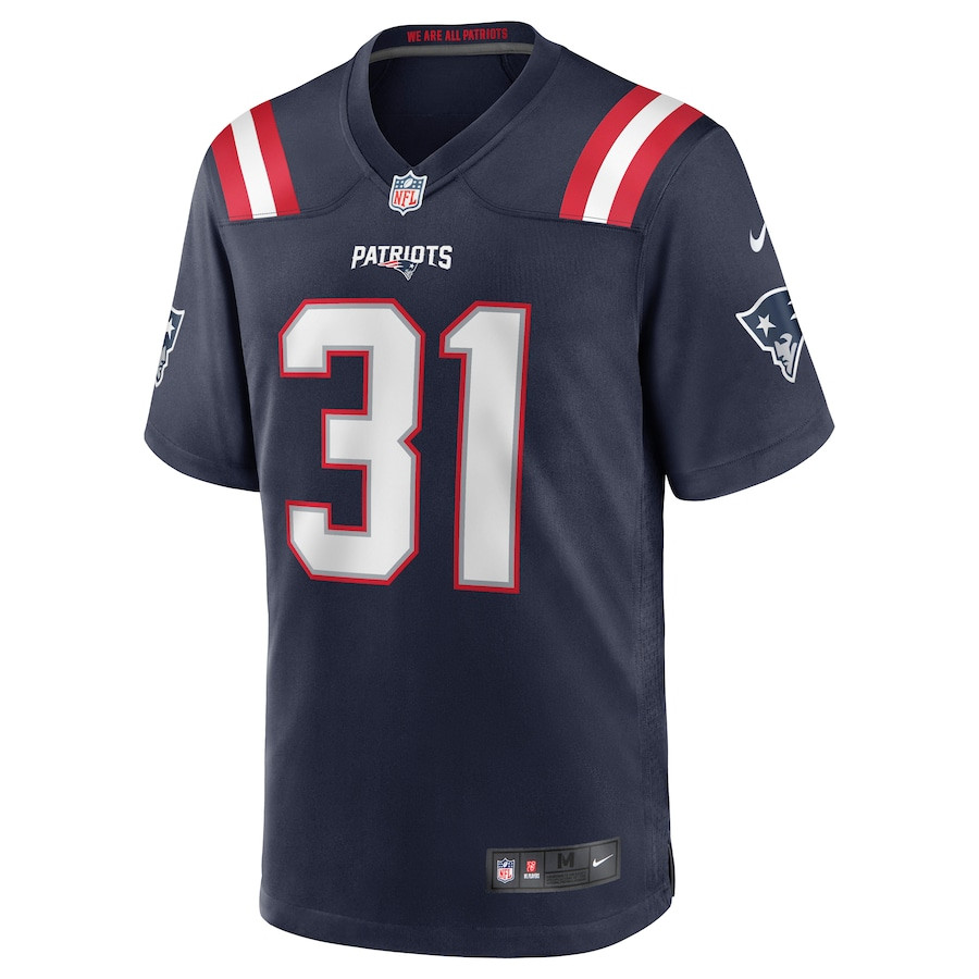 Alternative view of Jonathan Jones 31 New England Patriots Men Game Jersey - Navy JS6231 nicesnker