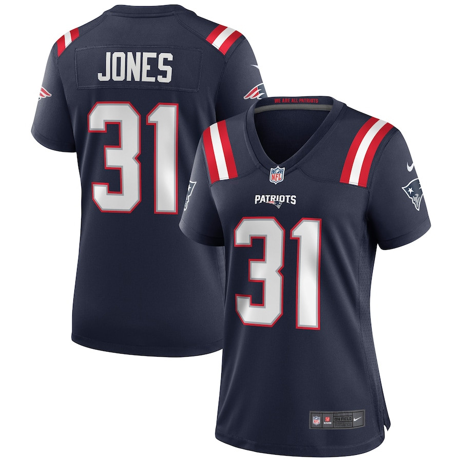 Jonathan Jones 31 New England Patriots Women Game Jersey - Navy JS3101 nicesnker