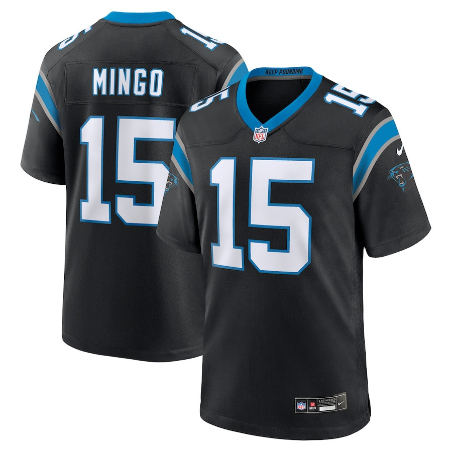 Jonathan Mingo 15 Carolina Panthers Game Men Jersey - Black JS2506 nicesnker