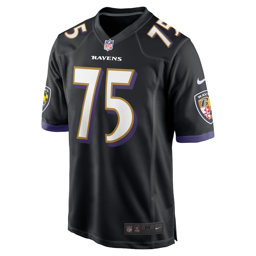 Alternative view of Jonathan Ogden 75 Baltimore Ravens Men Retired Jersey - Black JS5082 nicesnker