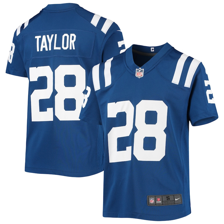 Jonathan Taylor 28 Indianapolis Colts YOUTH Game Jersey - Royal JS1559 nicesnker