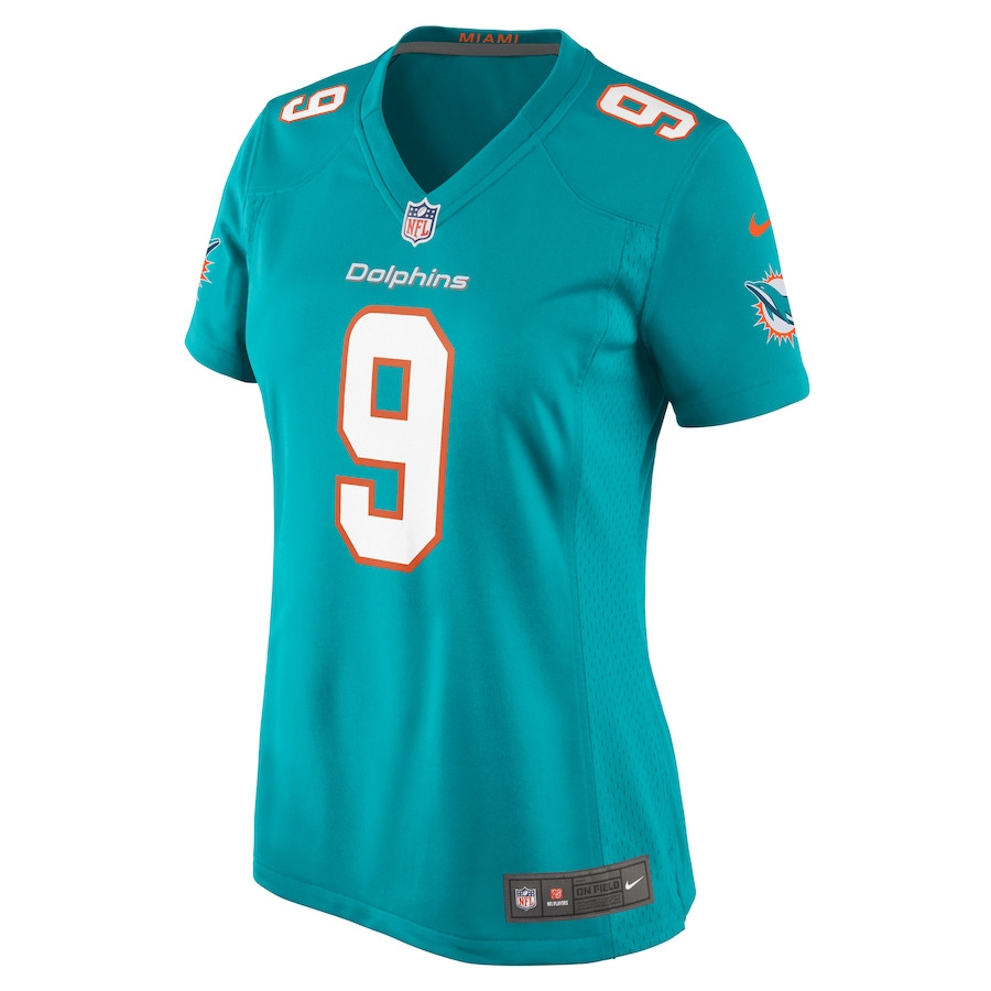 Alternative view of Jonnu Smith 9 Miami Dolphins Women's Game Jersey - Aqua JS7091 nicesnker