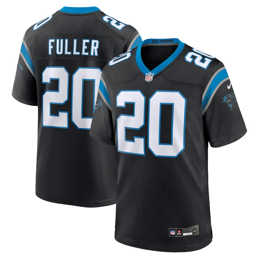 Jordan Fuller 20 Carolina Panthers Game Men Jersey - Black JS1526 nicesnker