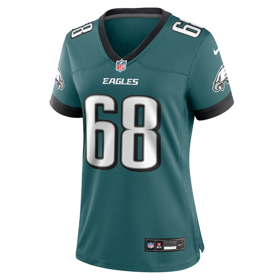 Alternative view of Jordan Mailata 68 Philadelphia Eagles Women's Team Game Jersey - Midnight Green JS5255 nicesnker