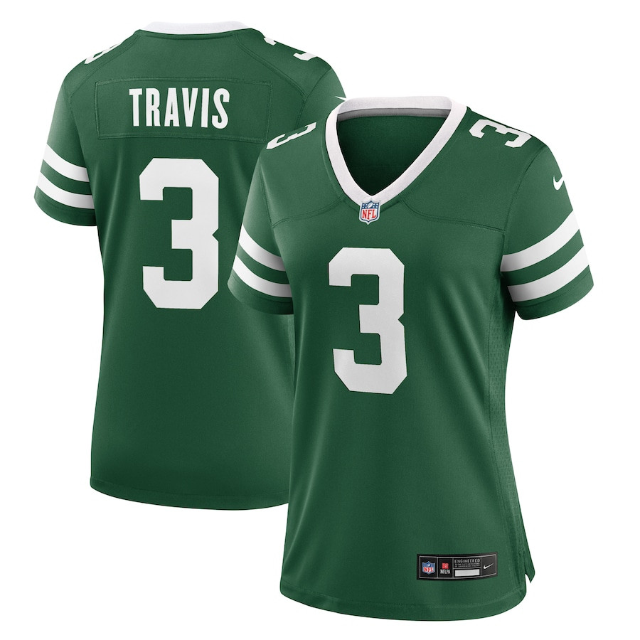 Jordan Travis 3 New York Jets Women's Team Game Jersey - Legacy Green JS5879 nicesnker
