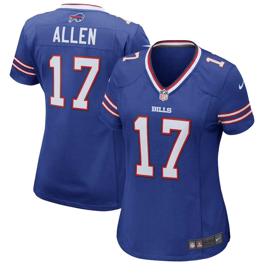 Josh Allen 17 Buffalo Bills Women Game Jersey - Royal JS9573 nicesnker
