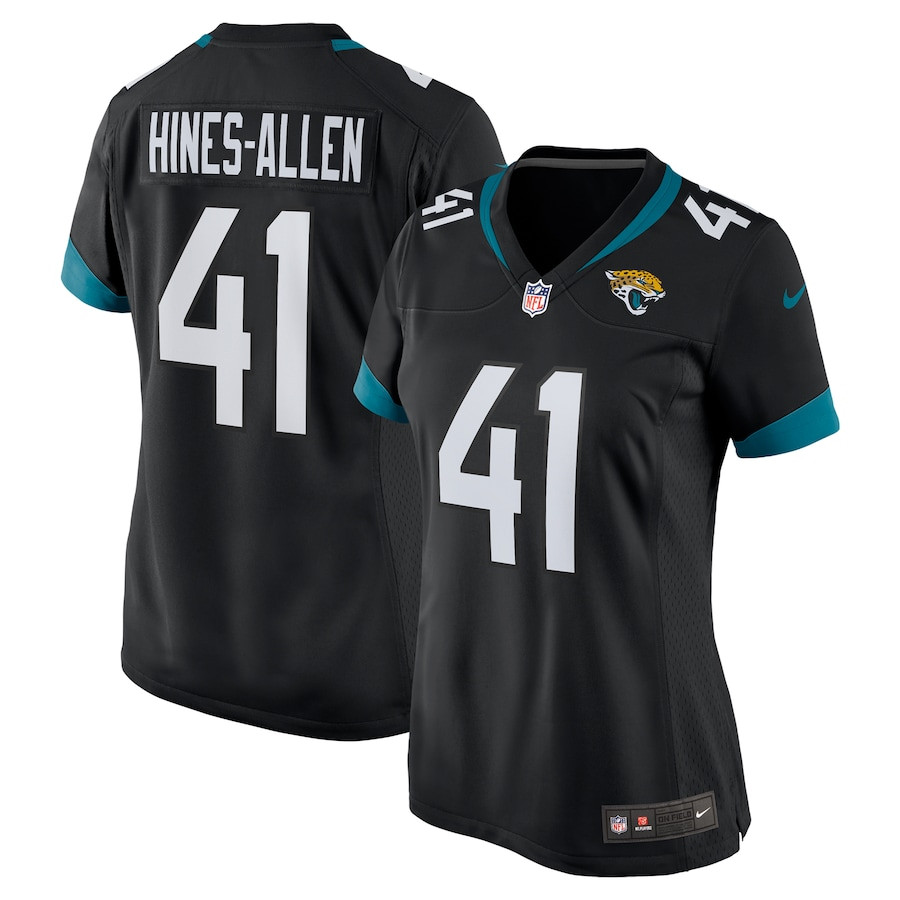 Josh Hines-Allen 41 Jacksonville Jaguars Women's Alternate Player Game Jersey - Black JS3784 nicesnker