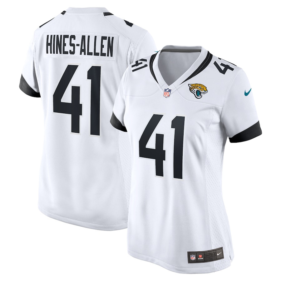Josh Hines-Allen 41 Jacksonville Jaguars Women's Player Game Jersey - White JS7589 nicesnker