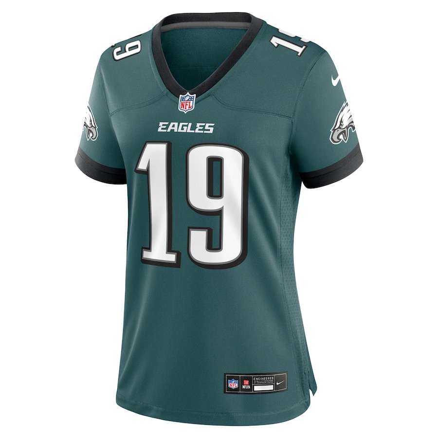 Alternative view of Josh Sweat 19 Philadelphia Eagles Women's Team Game Jersey - Midnight Green JS5732 nicesnker