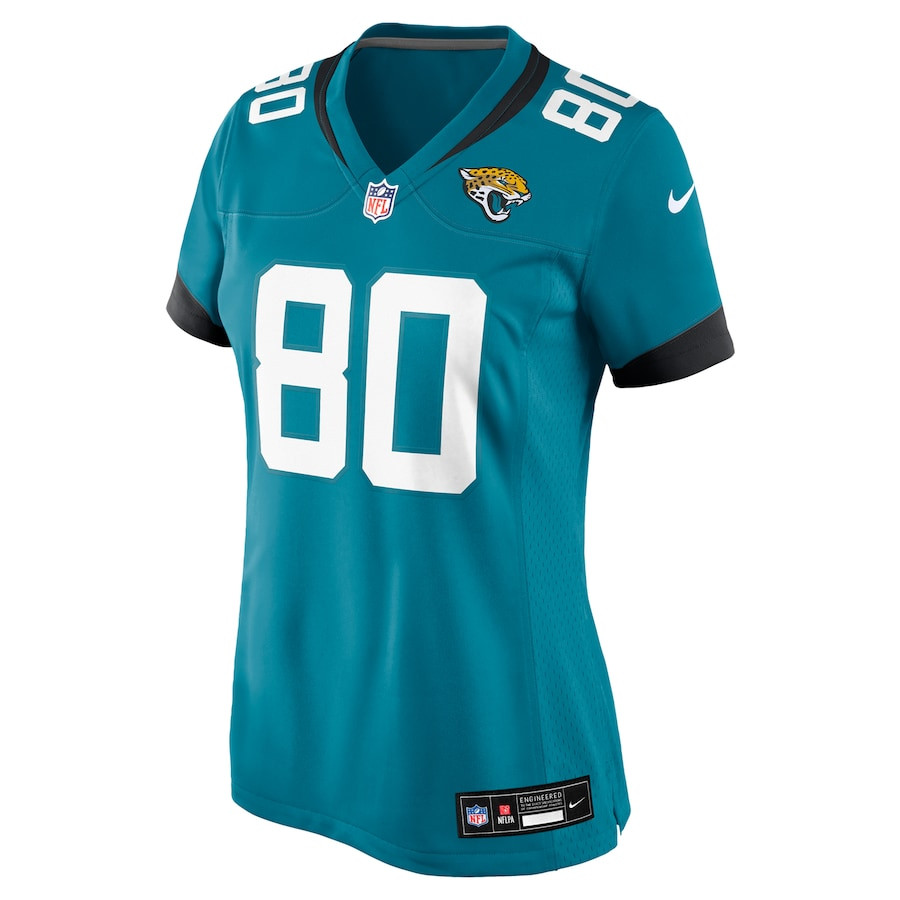 Alternative view of Joshua Cephus 80 Jacksonville Jaguars Women's Game Jersey - Teal JS3184 nicesnker