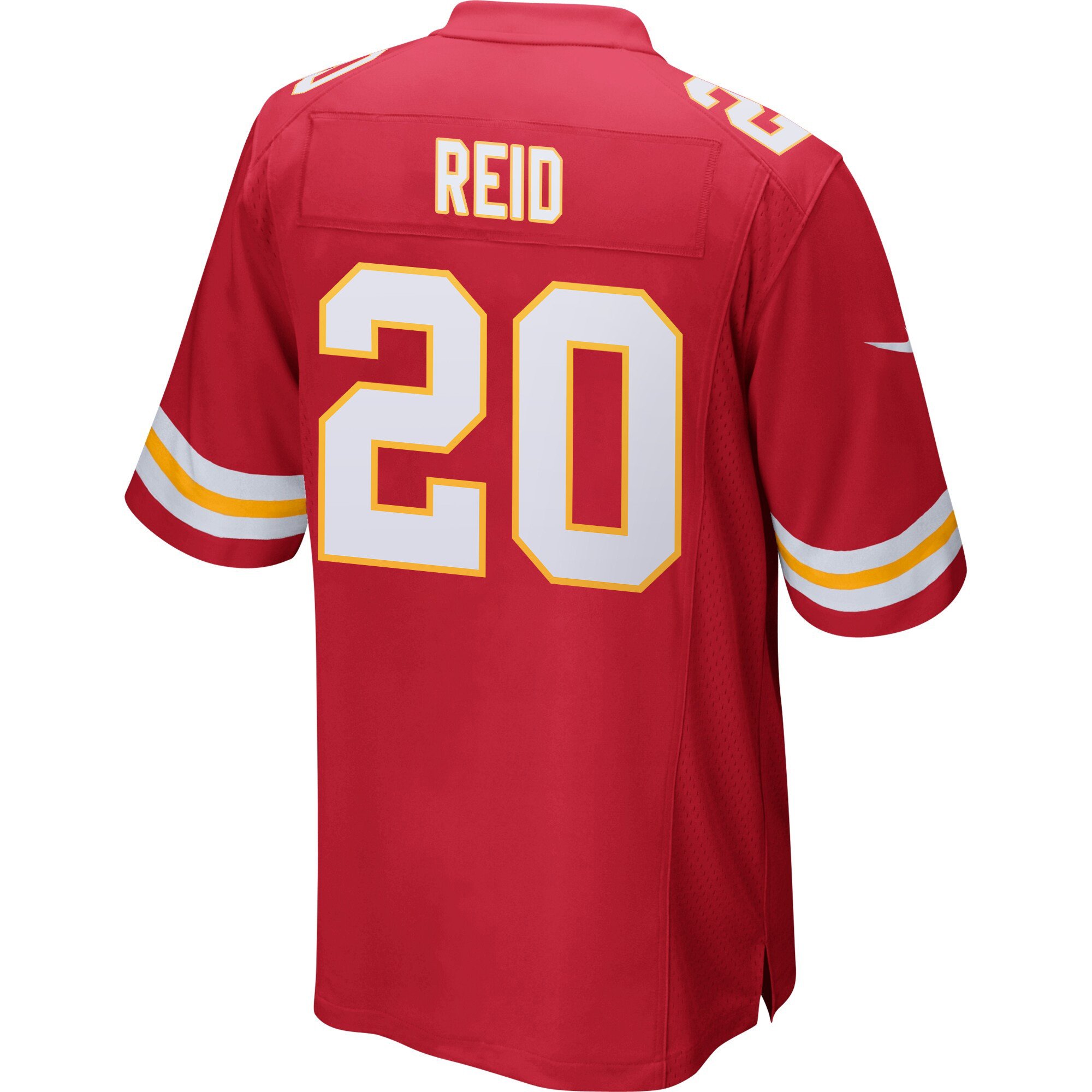 Alternative view of Justin Reid 20 Kansas City Chiefs Super Bowl LIX Champions Patch 'New Orleans - The Ultimate Showdown' EMBROIDERED Game Men Jersey - Red JS7373 nicesnker