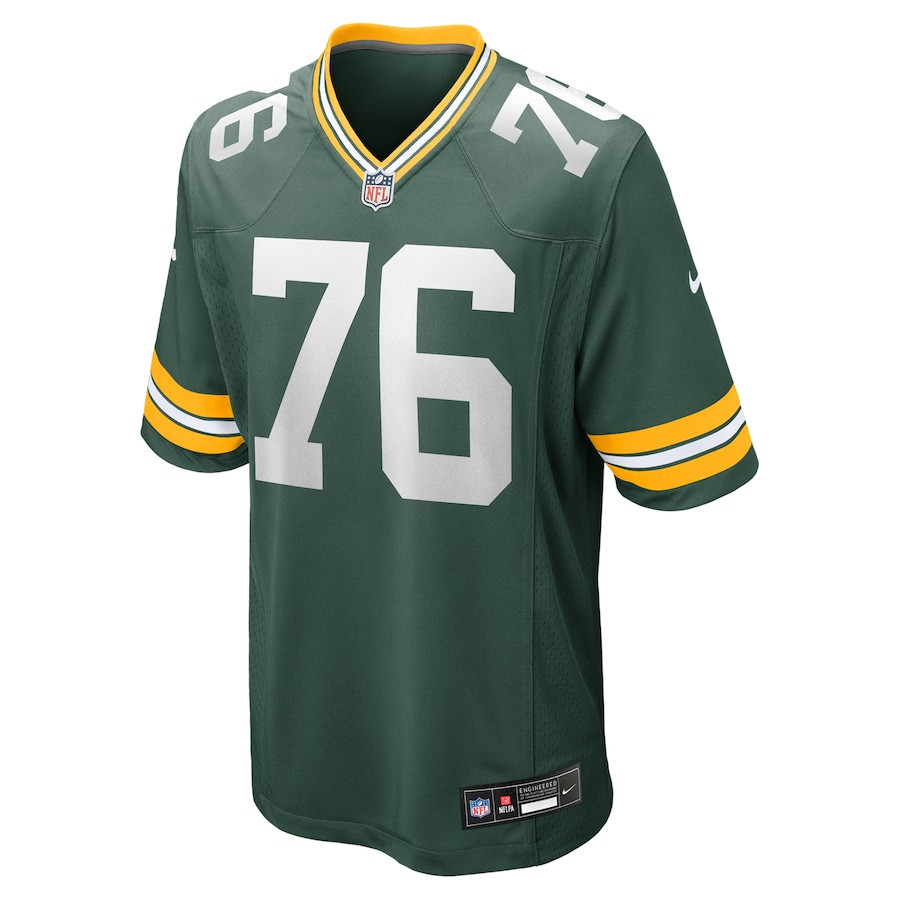 Alternative view of Kadeem Telfort 76 Green Bay Packers Game Men Jersey - Green JS9951 nicesnker