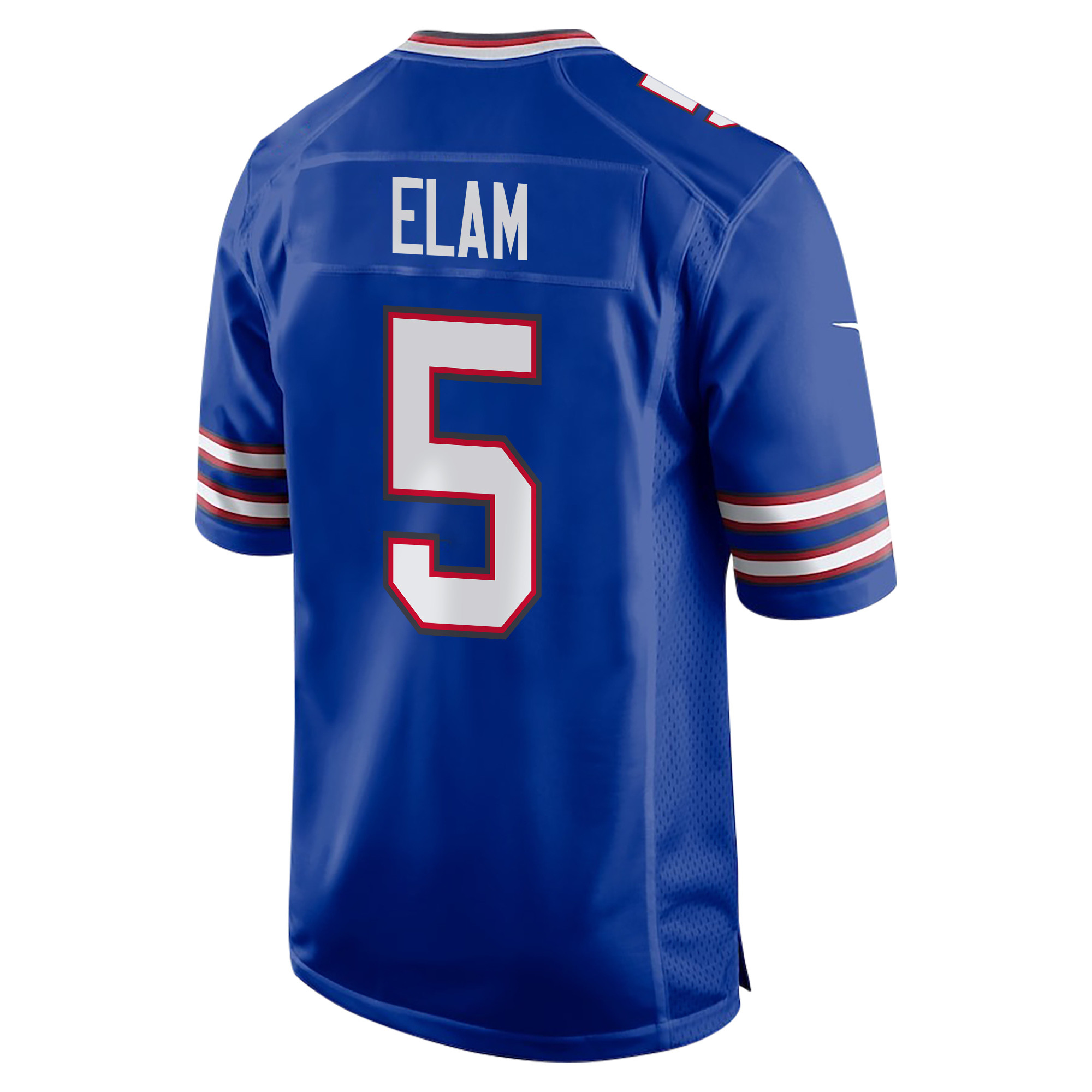 Alternative view of Kaiir Elam 5 Buffalo Bills Super Bowl LIX Champions Patch Game Men Jersey - Royal JS8932 nicesnker