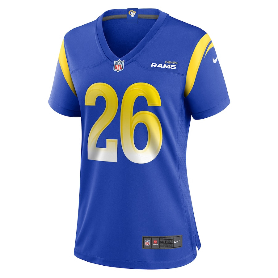 Alternative view of Kamren Kinchens 26 Los Angeles Rams Game Women Jersey - Royal JS6965 nicesnker