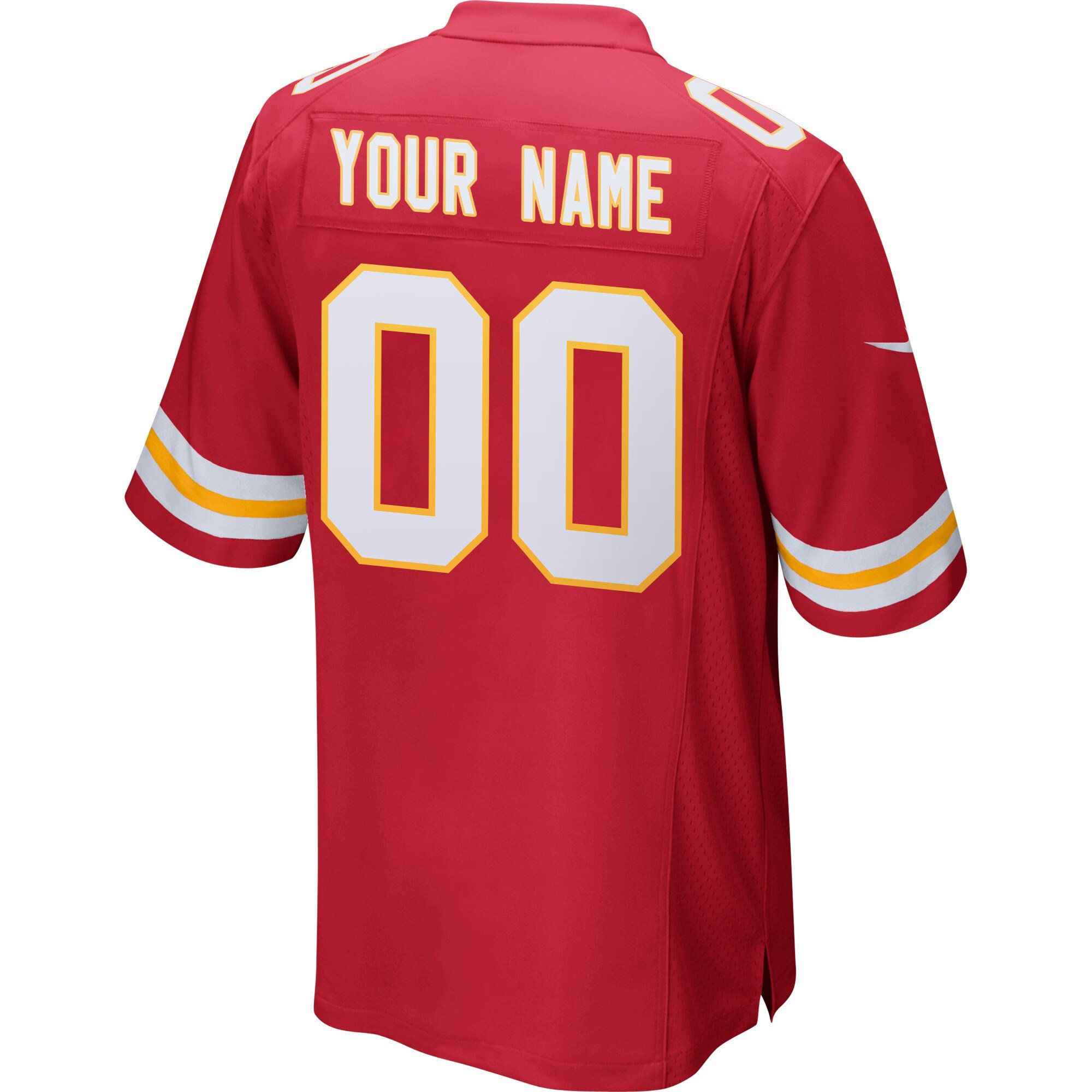 Alternative view of Kansas City Chiefs Super Bowl LIX Champions Patch 'New Orleans - Where Legends Are Made' EMBROIDERED Game Men Custom Jersey - Red JS3585 nicesnker