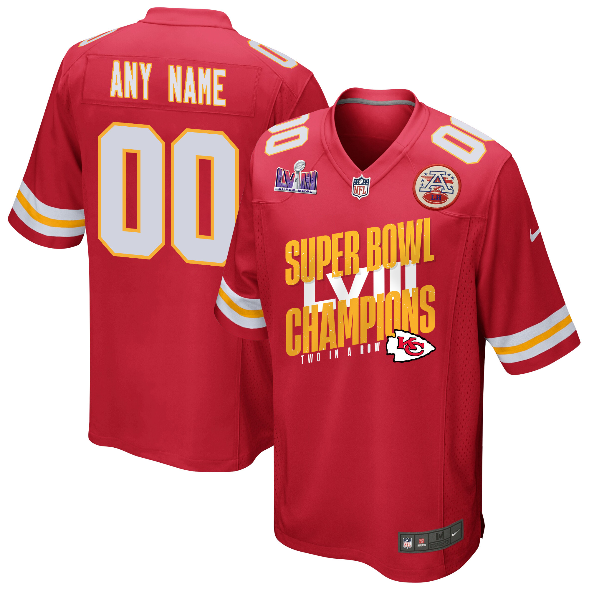Kansas City Chiefs Super Bowl LVIII Champions Iconic Victory Game Custom Men Jersey - Scarlet JS8003 nicesnker