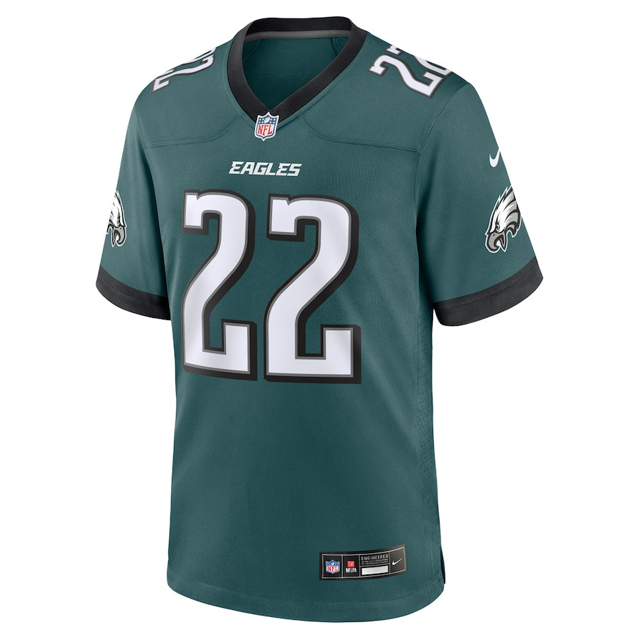 Alternative view of Kelee Ringo 22 Philadelphia Eagles Team Game Men Jersey - Midnight Green JS2000 nicesnker