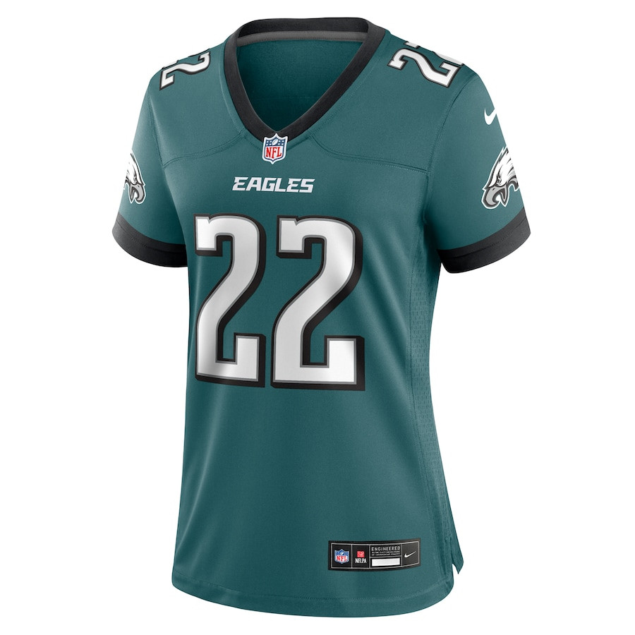 Alternative view of Kelee Ringo 22 Philadelphia Eagles Women's Team Game Jersey - Midnight Green JS2134 nicesnker
