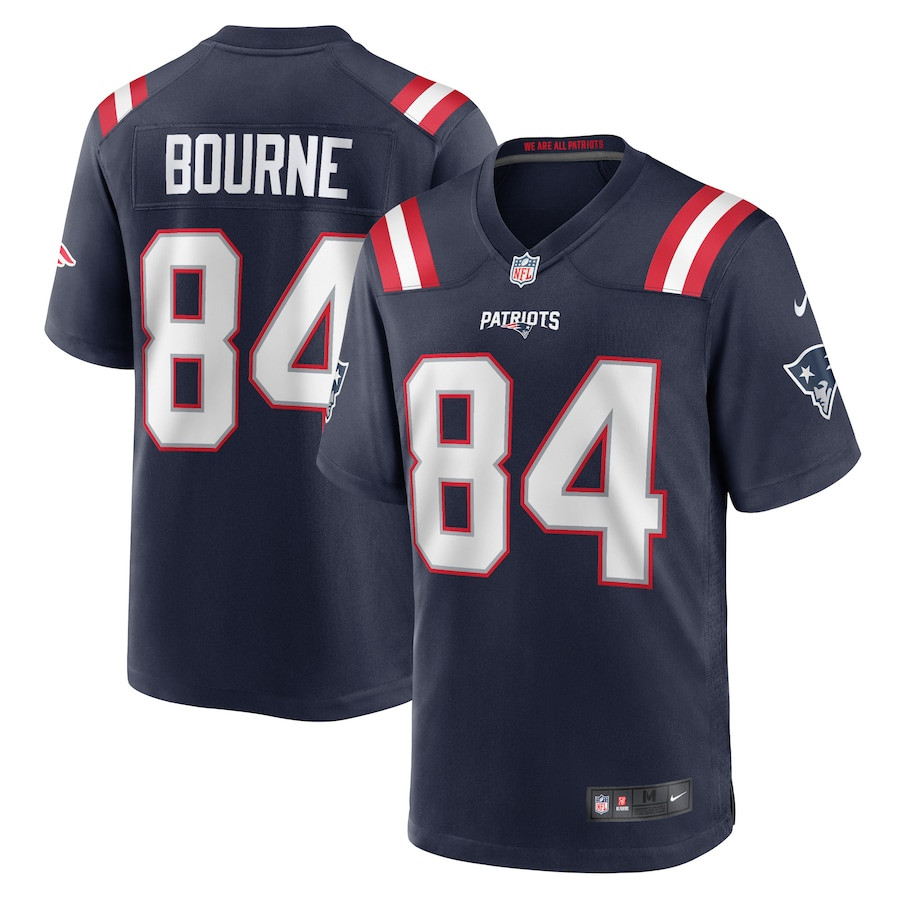 Kendrick Bourne 84 New England Patriots Men Game Jersey - Navy JS3527 nicesnker