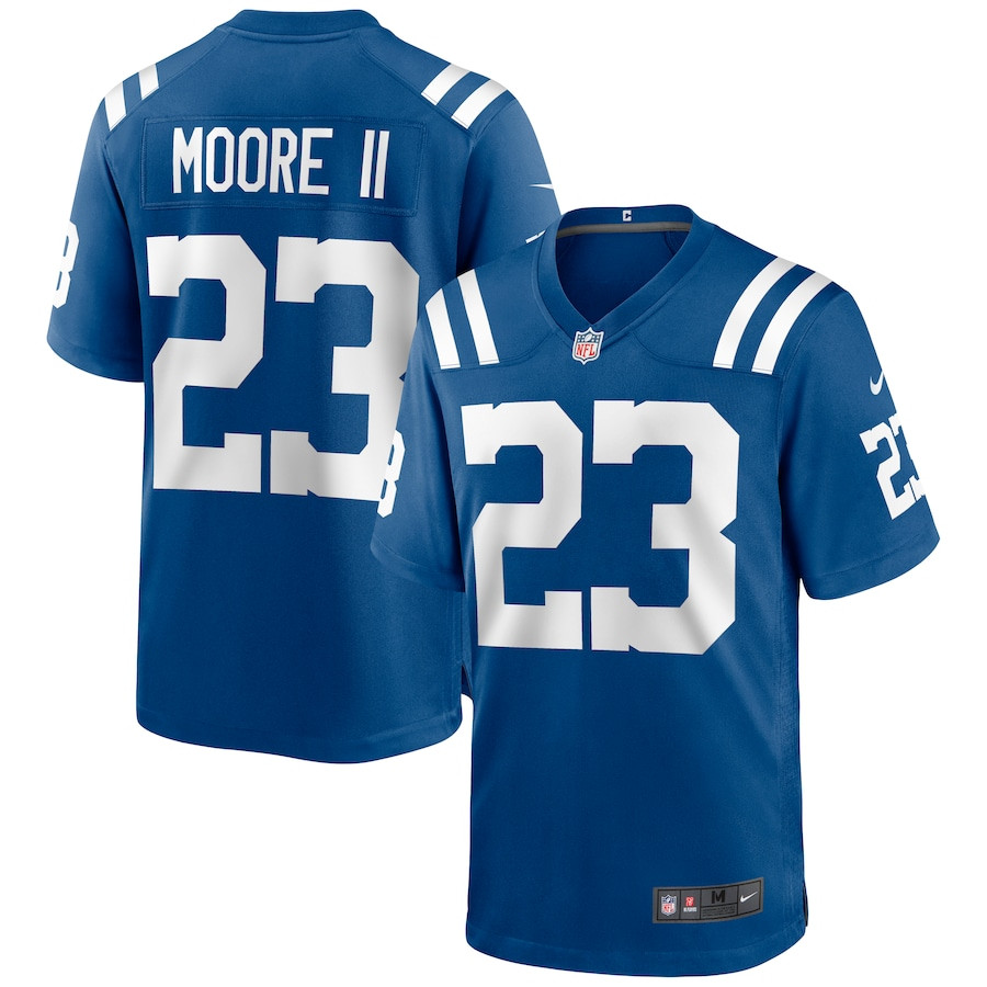 Kenny Moore II 23 Indianapolis Colts Men Game Jersey - Royal JS6767 nicesnker