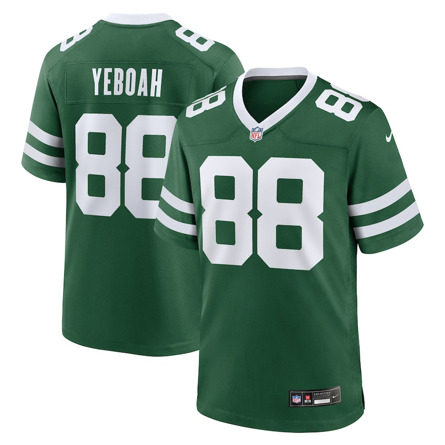 Kenny Yeboah 88 New York Jets Team Game Men Jersey - Legacy Green JS6611 nicesnker
